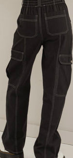 Load image into Gallery viewer, Hyfve Major Moves Contrast Stitch Twill Cargo Pants
