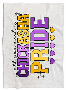 Ombre Chickasha Pride Sweatshirt Blanket