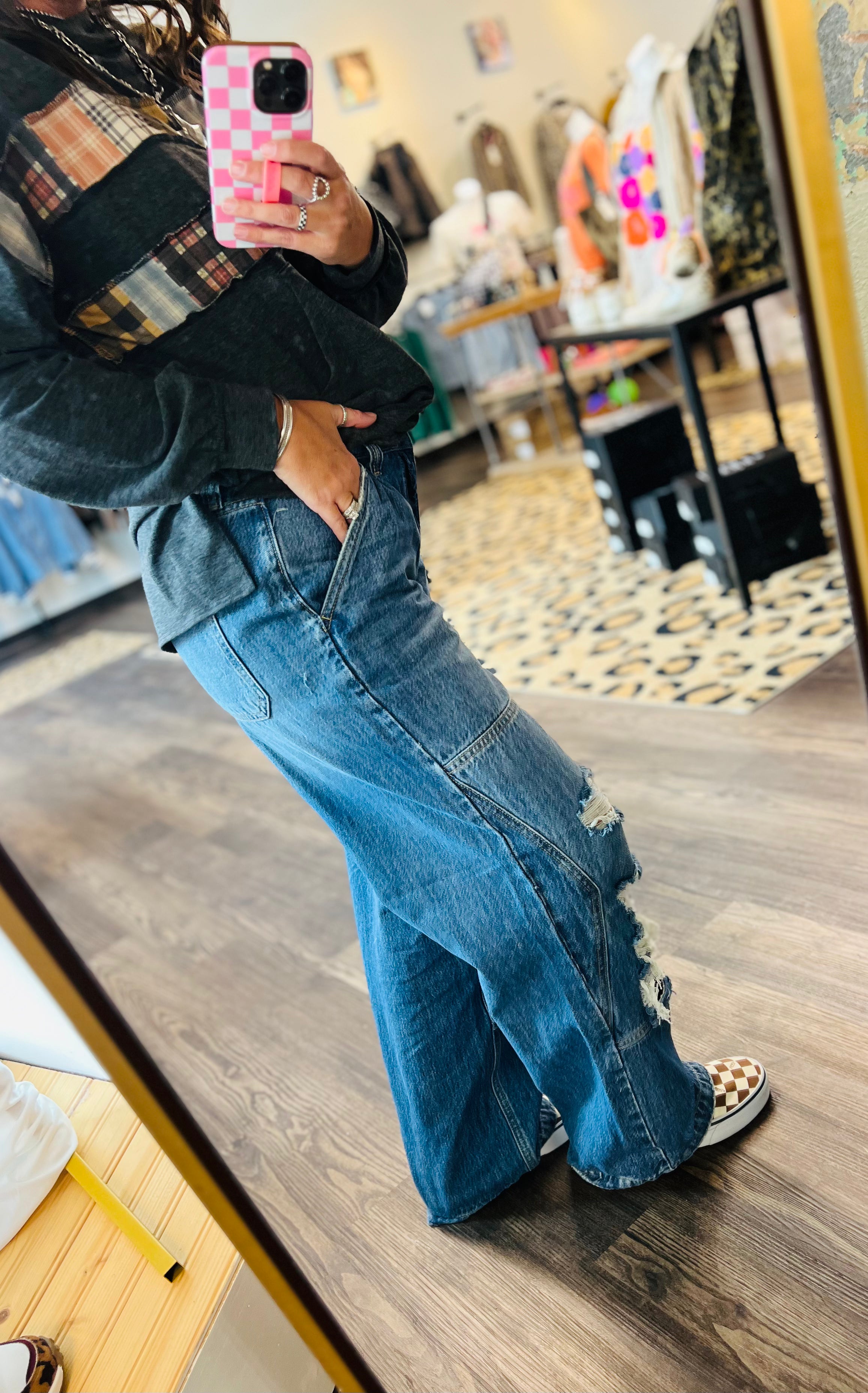 Cello Baggy Jean with Front Seam Detail
