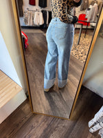 Load image into Gallery viewer, Wide Leg Giant Cuff Denim
