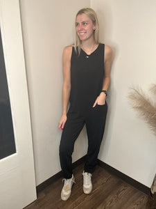 Overall Jumpsuit Shoulder Tie
