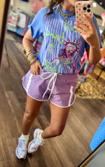 Load image into Gallery viewer, Windbreaker Shorts with Contrast Stripe

