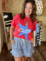 Load image into Gallery viewer, Loves Jesus &amp; America Too Tee
