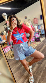 Load image into Gallery viewer, Loves Jesus &amp; America Too Tee
