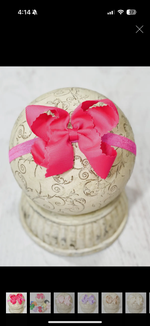 Load image into Gallery viewer, Classic Scalloped Bow-Headband
