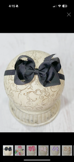 Load image into Gallery viewer, Classic Scalloped Bow-Headband
