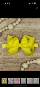 Classic Scalloped Bow-Headband