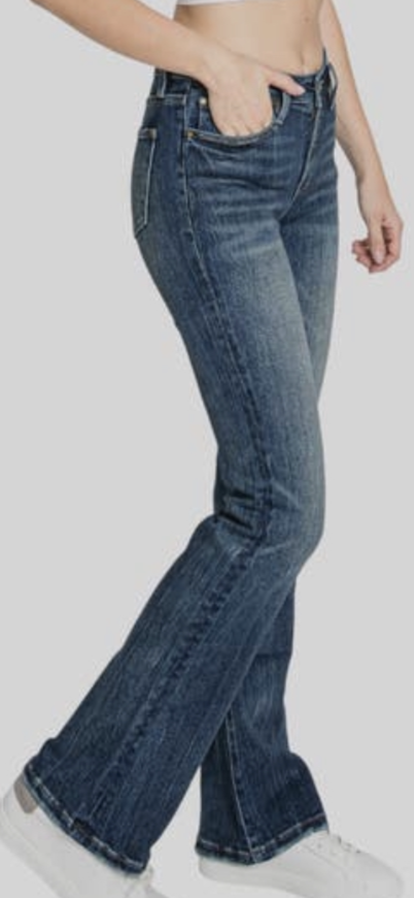 Petra Non-Distressed Mid-Rise Bootcut Jean