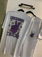 Load image into Gallery viewer, Chickasha Chicks Peace Sign Spirit Tee (Pocket and Back Design)
