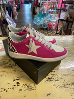 Load image into Gallery viewer, ShuShop Hot Pink Zebra Hair Sneaker
