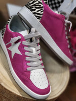 Load image into Gallery viewer, ShuShop Hot Pink Zebra Hair Sneaker
