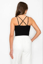 Load image into Gallery viewer, Four Strap Seamless Crop Top
