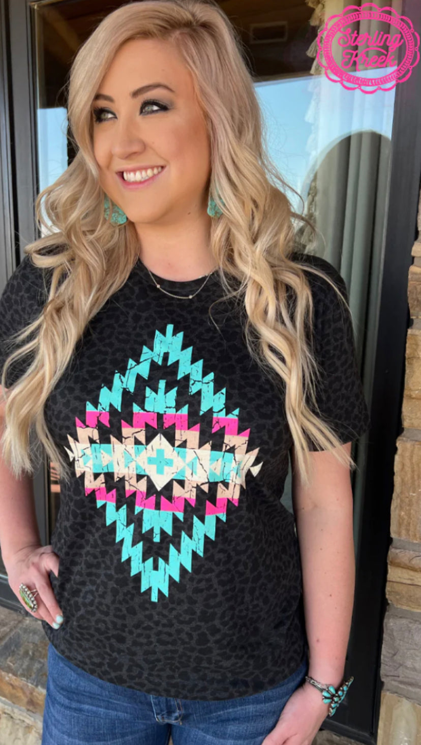 Sterling Kreek Leopard Out Loud Tee