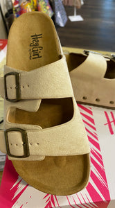 Corky Wannabe Flatform Slide Sandal-Tan