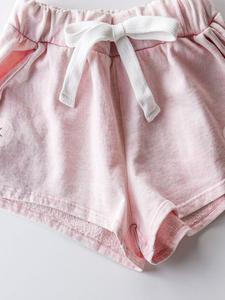 Trend Notes Mineral Wash Pink Shorts with Pockets!