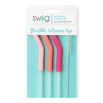 Load image into Gallery viewer, SWIG Blush/Coral/Hot Pink Reusable Straw Set (40oz Mega Mug)
