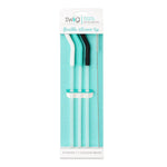 Load image into Gallery viewer, SWIG White/Aqua/Black Reusable Straw Set (40oz Mega Mug)
