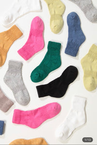 Solid Midi Socks