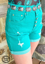 Load image into Gallery viewer, Sterling Kreek Tennessee Walking Shorts Turquoise
