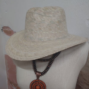 Summer Premium Palm Leaf Natural Straw Rancher Hat