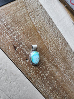 Load image into Gallery viewer, Genuine Turquoise Small Drop Necklace Charm
