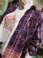 Load image into Gallery viewer, New Vintage Dark Berry Dip Flannel Shirt
