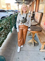 Load image into Gallery viewer, Cropped Faux Leather Pants
