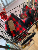 Load image into Gallery viewer, Buffalo Plaid Headwraps (red/white)
