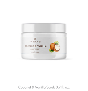 Farmasi Coconut & Vanilla Body Scrub 3.7 fl. oz.