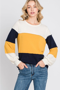 Hailey & Co Color Block Top 3 Colors