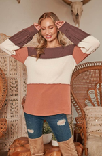 Load image into Gallery viewer, Hailey &amp; Co Color Block Top 3 Colors
