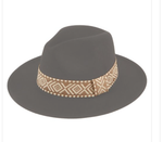 Load image into Gallery viewer, Black or Natural Tan Oatmeal Aztec Pattern Hat Band
