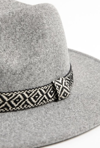 Aztec Black and Cream Print Hat Band