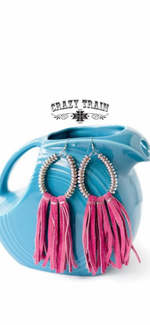 Load image into Gallery viewer, Pink Rio Grande Earrings by Crazy Train
