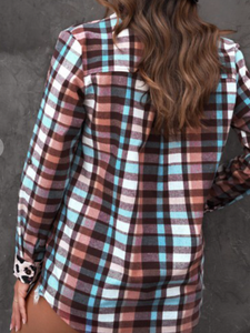 Plaid/Leopard Shacket