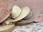 Load image into Gallery viewer, C.C. Straw Floppy Hats (Lt Taupe/Beige/Rose/Desert)
