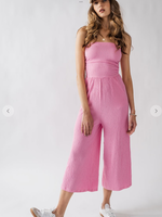 Load image into Gallery viewer, Trend Notes Smocked Tube Top Jumpsuit
