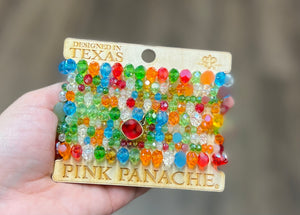 Pink Panache Fall Multicolor Bead Stack Bracelet