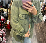 Load image into Gallery viewer, Blue B Shacket Taupe/Olive
