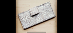 Load image into Gallery viewer, Genuine Leather White Embossed Wallet
