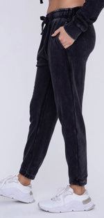 Load image into Gallery viewer, Mono B Mineral Washed Joggers Black or Sage
