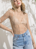 Load image into Gallery viewer, Illa Illa Mesh Embroidery Top

