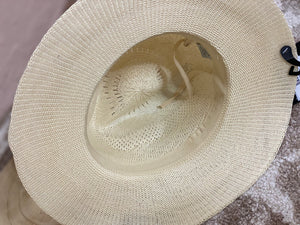 C.C. Straw Floppy Hats (Lt Taupe/Beige/Rose/Desert)
