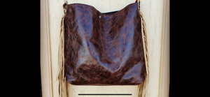 Leather with Fringe Bag
