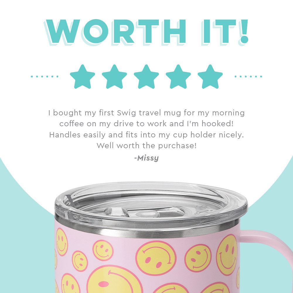 Swig Oh Happy Day Travel Mug 18 oz