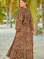 Load image into Gallery viewer, Leopard Print Beach Cover Up
