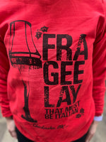 Load image into Gallery viewer, FRA GEE LAY Red Leg Lamp Sweatshirt
