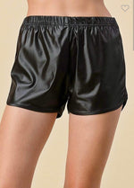 Load image into Gallery viewer, New Mix Sporty Pleather Shorts (Black,Olive,Burgundy)
