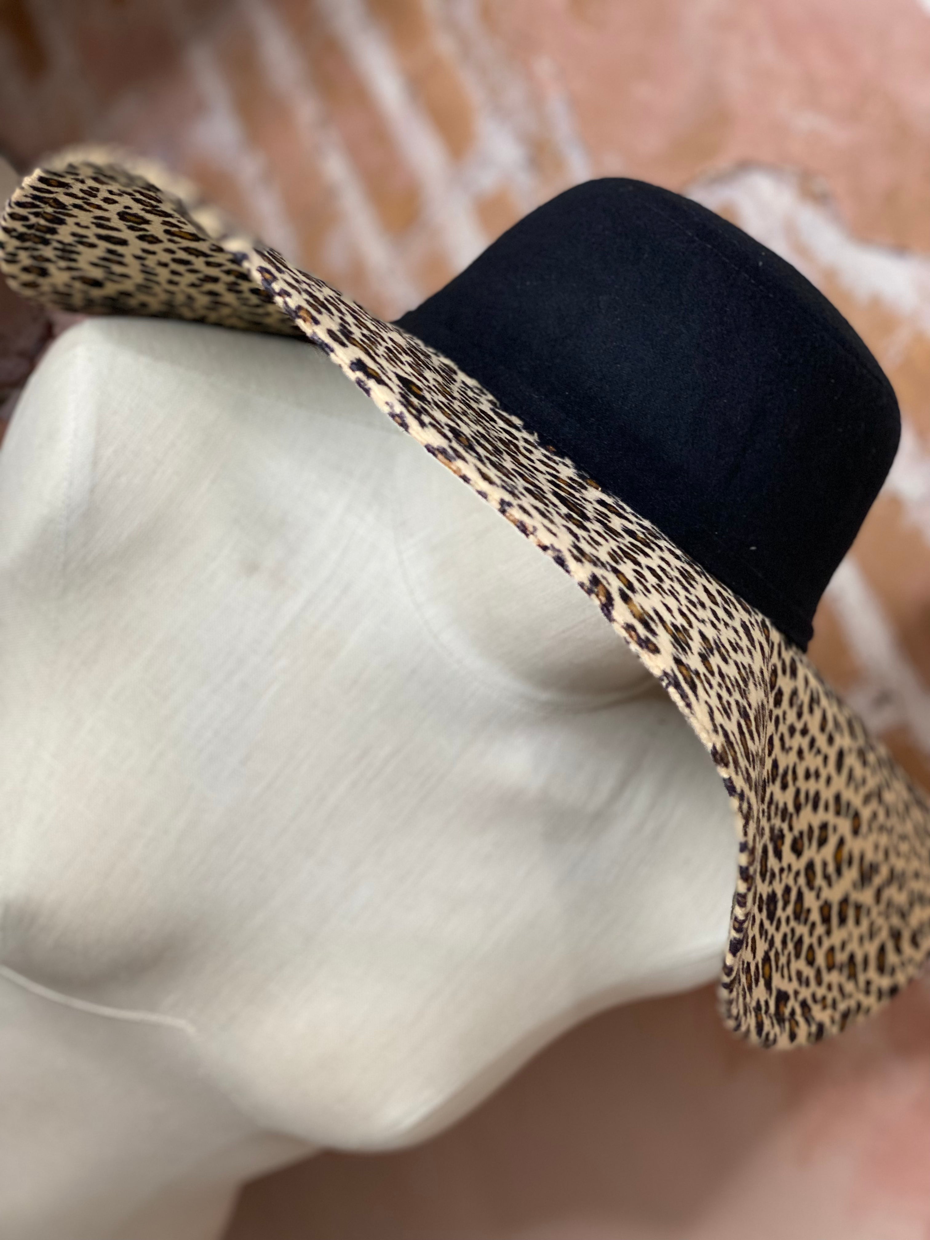 Leopard Floppy Sun hat