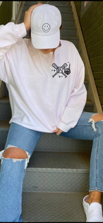 Load image into Gallery viewer, On The Bleachers Is Where I Spend Most of My Time Crewneck Sweatshirt
